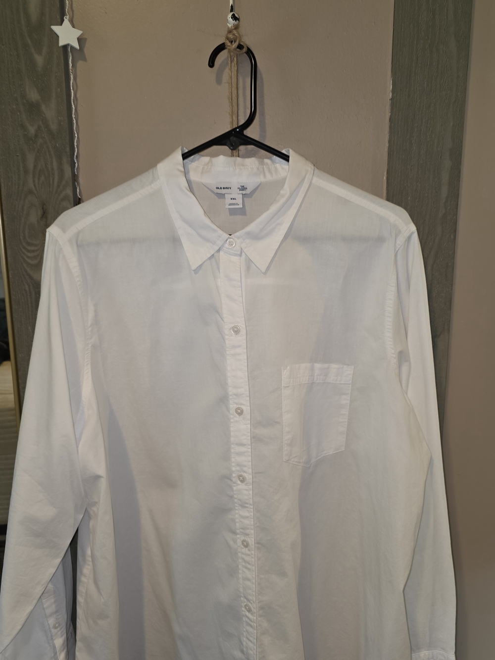 Womens White Button-Down Shirt - Old Navy